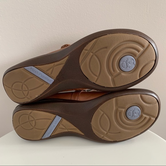 Hush Puppies Epic - Tan Leather Mary Jane Wedge - Size 8.5M - Picture 9 of 15